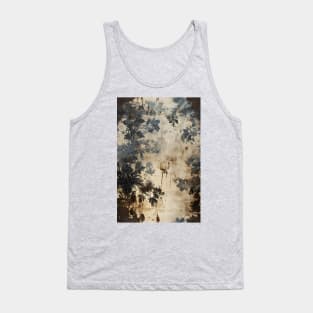 Abstract design of black leaves and vines Tank Top